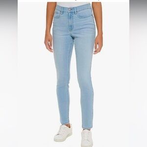 Calvin Klein Jeans Ladies High Rise Light Blue Jeans
